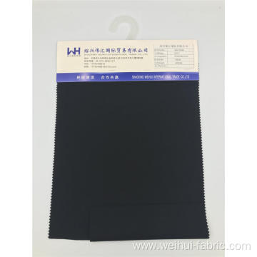 High Quality Knitted R/N/SP Plain Black Double-sided Fabrics